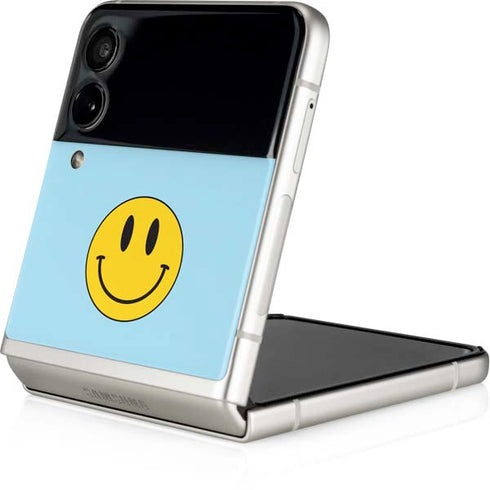 Blue Happy Face Galaxy Z Flip3 5G Skin